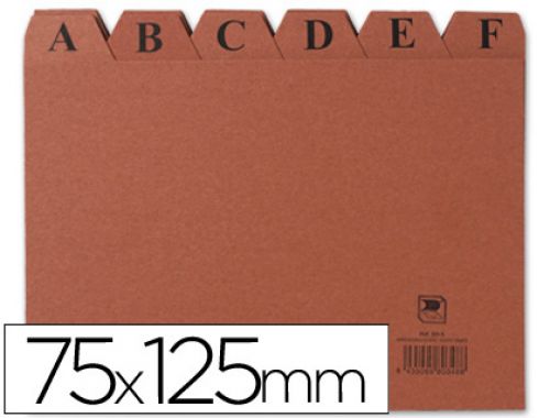 Indices para ficheiro, cartao, 75 x 125 mm , Liderpapel , 3818 , 8436013253201
